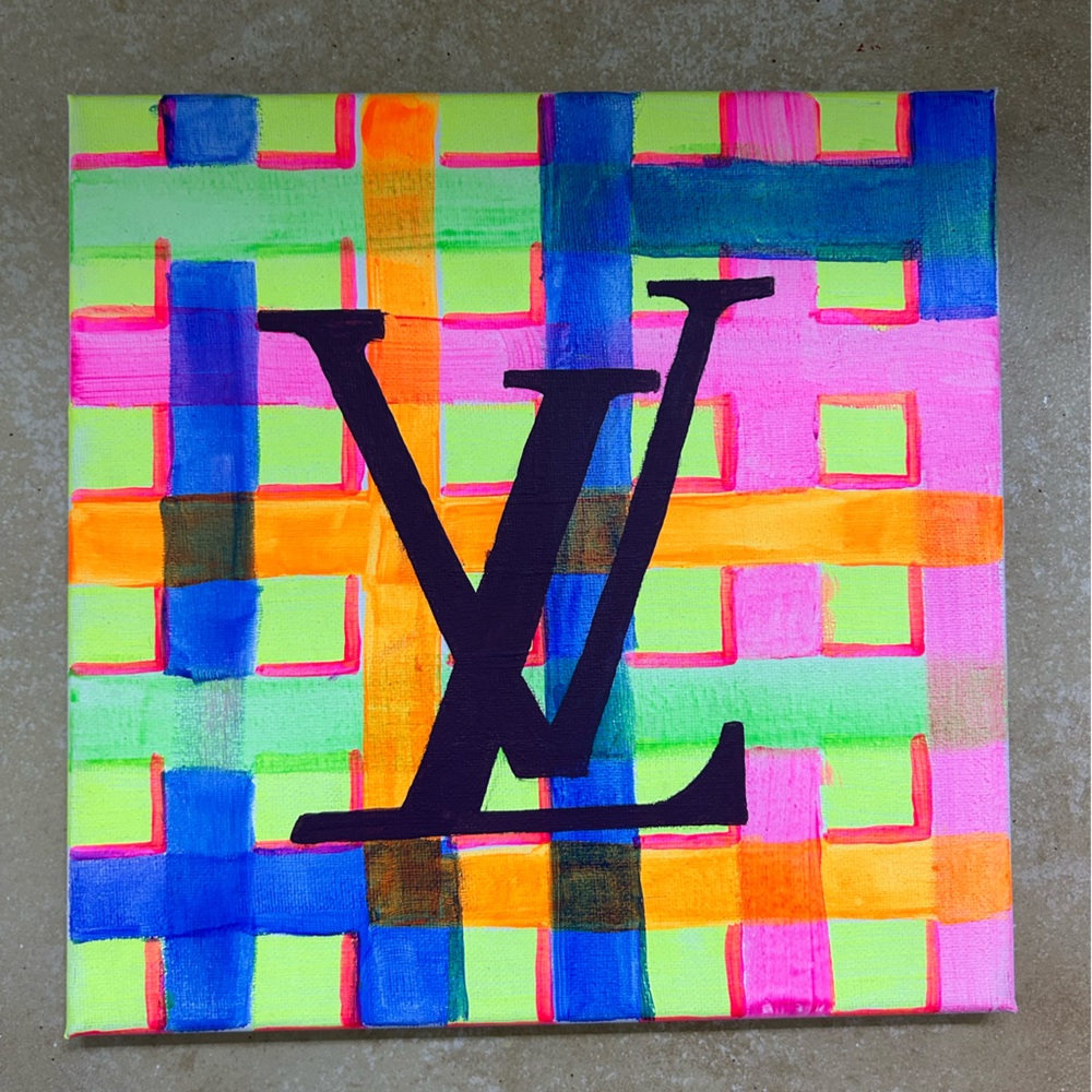 Louis Vutton logo painting